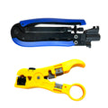 Coax Cable Wire Pen Crimping Stripper F BNC RCA Connector Crimper CATV Coaxial Cable Tool for RG6 RG59 RG11