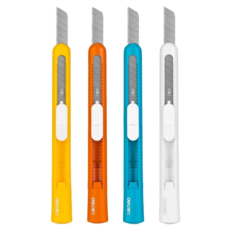 Deli 2025 Portable Office Art Knife Unpacking Express Knife Household Paper Cutter Tool Knife 864pcs Per Carton Set