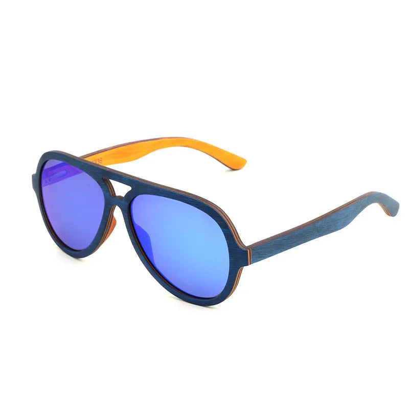 Brown 100% pure zebra wood sunglasses polarized sunglasses women wood bamboo UV400 Retro sunglasses