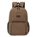 Customised Portable Men's Casual Waxed Waterproof Canvas Backpack Vintage Style Zipper Closure Anti-Theft Feature Logo Included