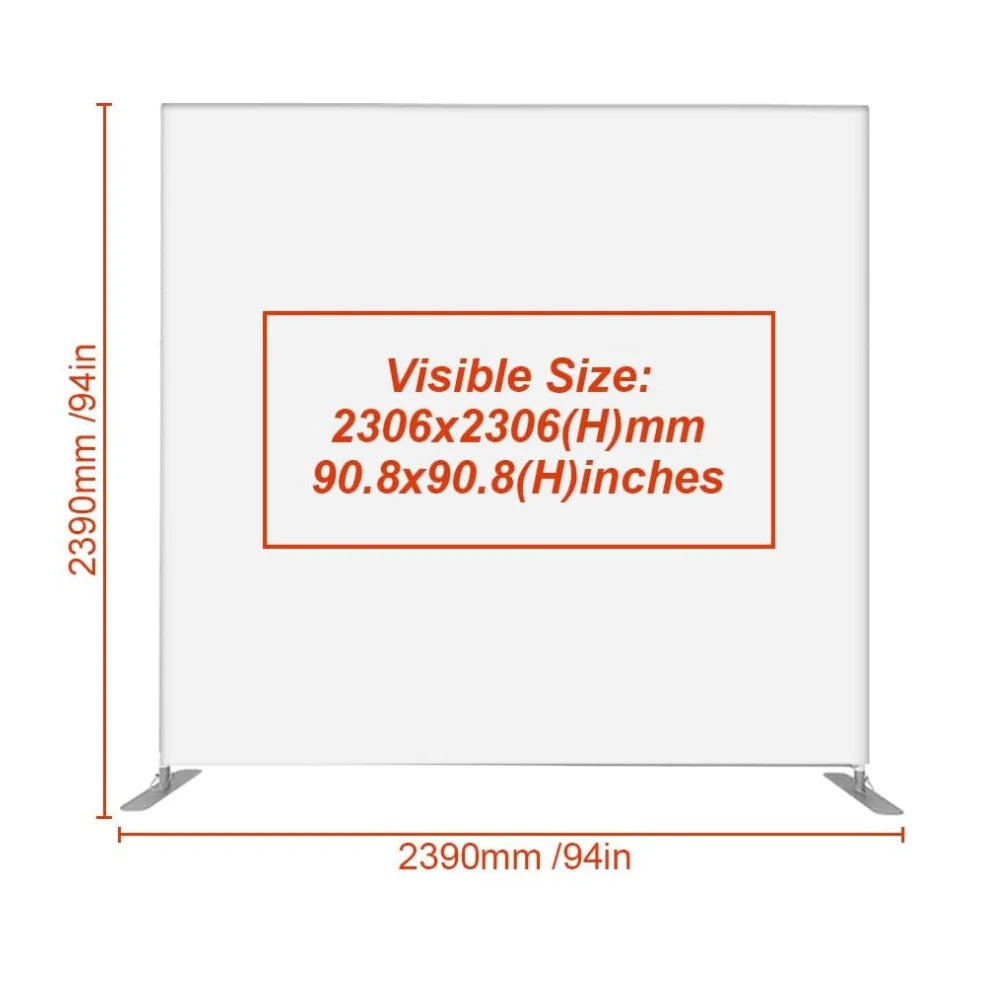 Wholesale Factory Direct Sales Single-sided Custom Print 8x8ft Tension Fabric Backdrop Stand Aluminum Background Display Stand