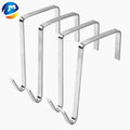 Outdoor Christmas Decoration Black Metal Wreath Holder with Chrome Hooks 360mm Size Black Finish for Holiday Display