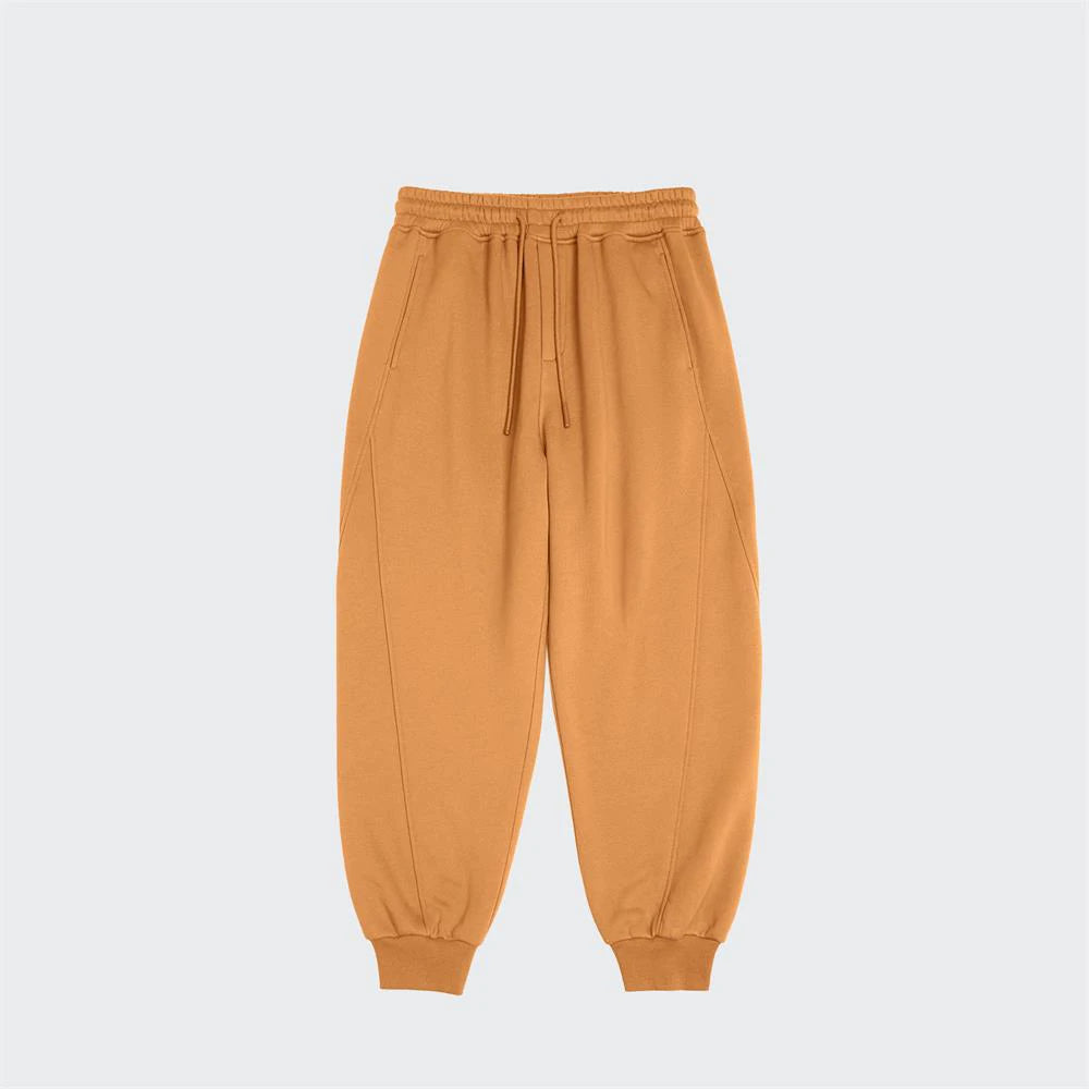Custom logo Streetwear Blank Heavyweight Thick Joggers Sweatpants French Terry Cotton Men Oversized Sweatpants