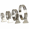 Stainless Steel 304 Worm Drive Hose Clamp - Fuel Pipe Tube Clips Water