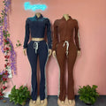 Fall Woman Clothing New Ladies Jacket Velvet Sweatsuit Women Vintage Two Piece Set Velour Tracksuits
