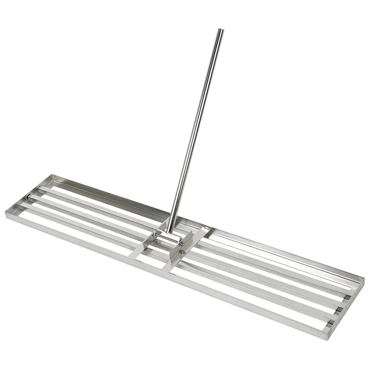 JH-Mech Carbon Steel Lawn Leveling Rake OEM Laser Cutting Easy Assembly User-Oriented Design Golf Course Leveler