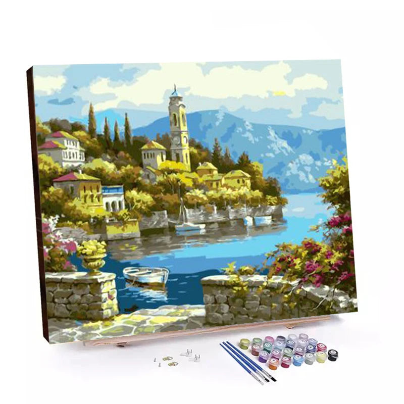 Hot Sales Home Decoration Paint Diy Color Painting by Numbers With Frame