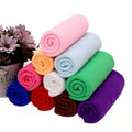 China Microfiber Warp Knitting Quick Drying Solid Pattern Glass Towel Plain Style Care Wash Cleaning Microfiber Bath Washcloth