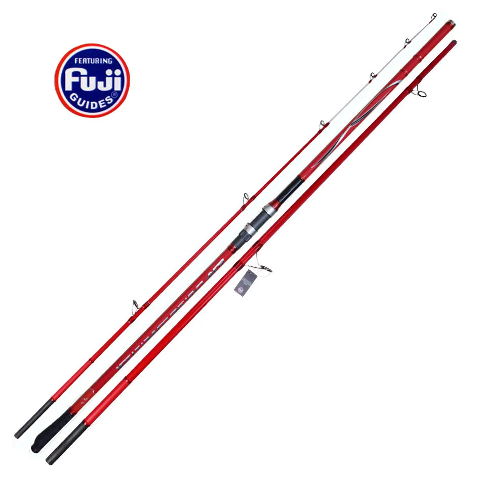 Wholesale High Carbon 4.2m Full Fuji Accessories KW CR Three Sections Anchor Fishing Rod  Fishing Pole