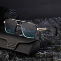 New Women's Double Bridge Stylish Rimless Sunglasses 2025 Fashion Glasses Style Men Shades Square Sunglasses