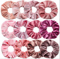 Scrunchie pink Velvet Theme Hair Scrunchies Velvet Elastics Pink Lovers Scrunchy Bobbles Soft Hair Bands Hair Ties