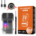 Small Keychain Flashlight 180 Degree Head Swivels USB C Rechargeable IP67 Waterproof Flashlight with Tail MagnetClip Torch