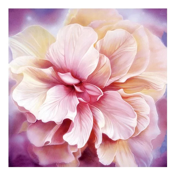 Ever Moment Diamond Painting Pink and Purple Flower Full Square Drill Wall Decoration Cross Stitch S2F2247
