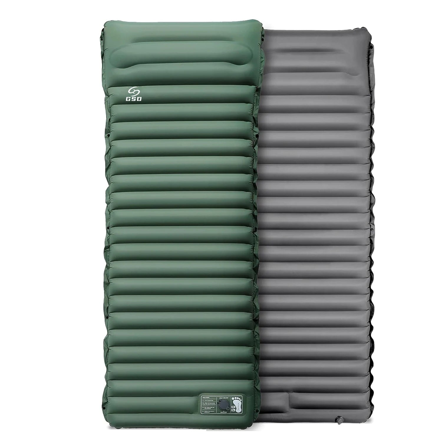 New Style Outdoor Camping Ultralight Sleeping Pad Single Person Portable Travel Air Sleeping Mat Pad With Foot Air Pump