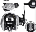 Right Hand Wide Body Large Water Drop Metal Spincast Fishing Reel for Fly Fishing River Lake & Boat Use-Sea Bass Pike Lure