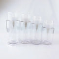Empty Refillable Non-Spill PET Plastic Makeup Bottles with Pump Sprayer for Nail Polish Remover & Toner Travel Use