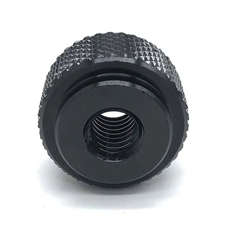 Best Quality Black Driver Knurled Anodized Aluminum Round Nuts for Machine