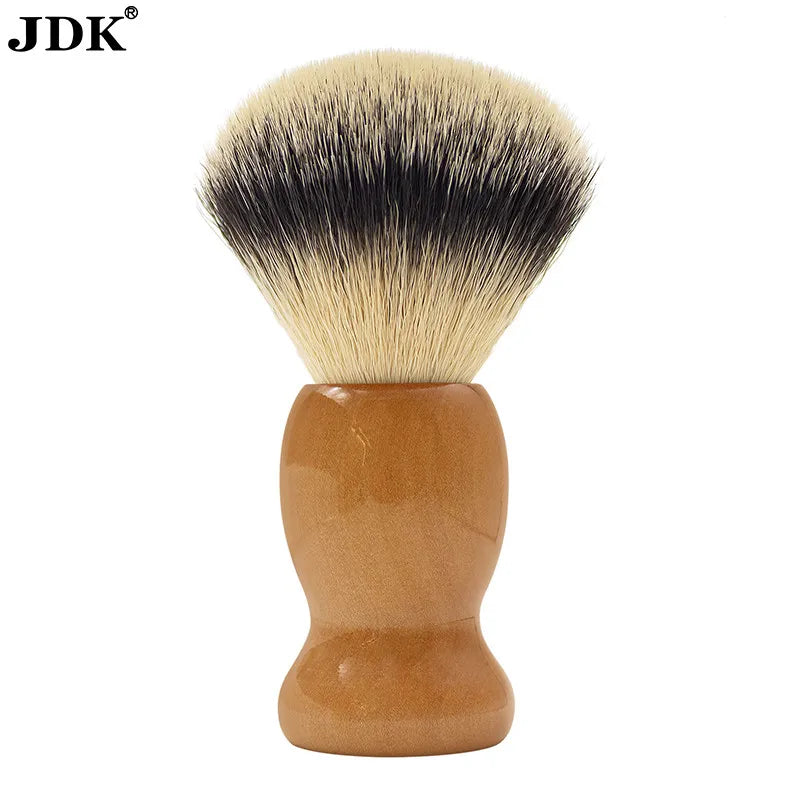 Custom Shaving Private Label Vegan Soft Synthetic Bristle Brush Bamboo Wood Beard Shaving Brushes