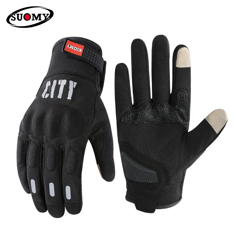 SUOMY XXL Winter Motorcycle Gloves Men's Waterproof Windproof Touch Screen Motocross Gloves for Cycling and Sports