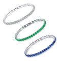 Tennis Chain Inlaid Zircon Bracelet Polished Effect Zircon Best Wholesale Personalised Copper Bracelet
