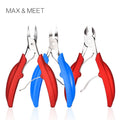 2022 New Double Spring Finger Toe Thick Nail Pliers Stainless Steel ToeNail Cutter Clipper With Soft Handle