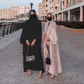 2022 New Dubai Solid  Abaya  Islamic Clothing Skirt Elegant Lace up Middle East Dubai Long Dress Muslim Women Clothing Dress