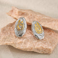 HOT SELLING SWIRL EGG ARTIST MIX COLOR EARRINGS 2025 Dazan NEW Winter INS 18k Gold Plated Hypoallergenic Stainless Steel Jewelry