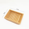 Natural Wood Customized logo Bamboo Soap Dishes Soap case Soap Box