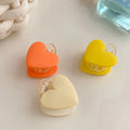 New French Cute Heart Shape Mini Candy Color Shark Hair Accessories Acrylic Head Clips for Women Girls Hair Pin