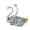 2025 Beautiful blue crystal swan wedding gift souvenir