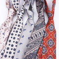 New Trendy Fashionable Casual Paisley Necktie Retro Style Wide 9cm Polyester Tie for Parties