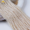 Goldleaf 2A Quality 2-3mm Freshwater Pearl Strand Natural White Potato Shape Beads for Jewelry Making