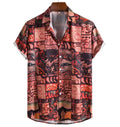 Fashionable Casual Custom Pattern Digital Print Button up Short Sleeve Shirts Men's Beach Hawaiian Shirt