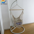 GSD Hight Quality Outdoor Macrame Swing Chair 100% Cotton Rope Indoor Kids Play Hanging Chair Swing With Tassels