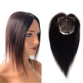 Hot Sale Natural Black Color Women Hair Pieces European Hair Handmade Mono Hair Pu With Lace Toupee for Women Topper