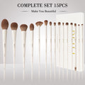 Makeup Brush Set 15pcs Premium Cosmetic Brush Foundation Blush Concealer Eyeshadow Eyebrow Highlight Make up Brush