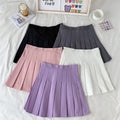 Women Fashion Summer High Waist Pleated Skirt Candy Colors Female Mini A-Line Hem for Girls Dance Skirts