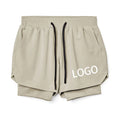 Ropa Gym Hombre Double-Deck Mesh Breathable Convenient Tucked Towel Men'S Quick-Dry Sports Gym Shorts With Pockets
