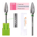 New Gold Carbide Tapered Milling Cutter Manicure Remove Gel Long Drill Drill Bits for Nail