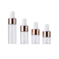 High Grade Brown Glass Bottles Round Empty Essential Oil Amber Glass Dropper Bottle