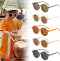 Kids Fashion Round Sunglasses UV400 Sun Protection Cute Children Boys Outdoor Eyewear Custom Logo