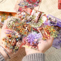 20 Sheets Per Pack Rustic Scenery Series Vintage Flowers Sunflower PET Handbook Decorative Stickers Collage