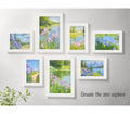 9 Sets of Creative Decorative A4 White Wooden Picture Frame Wall Hanging Combination Thicken Photo Frame Design