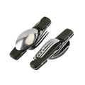 New Bark Pattern Stainless Steel Outdoor Camping Flatware Multifunctional 6-PieceTtavel Cutlery Set