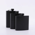 Online Top Seller 2023 Matte Black 6/7/8OZ Stainless Steel Leakproof Hip Flask for Camping Hunting Hiking