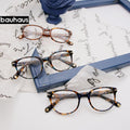 AB1027 Bauhaus Ready Stock Promotion Sale Round Women Acetate Eyewear Optical Glasses Frame