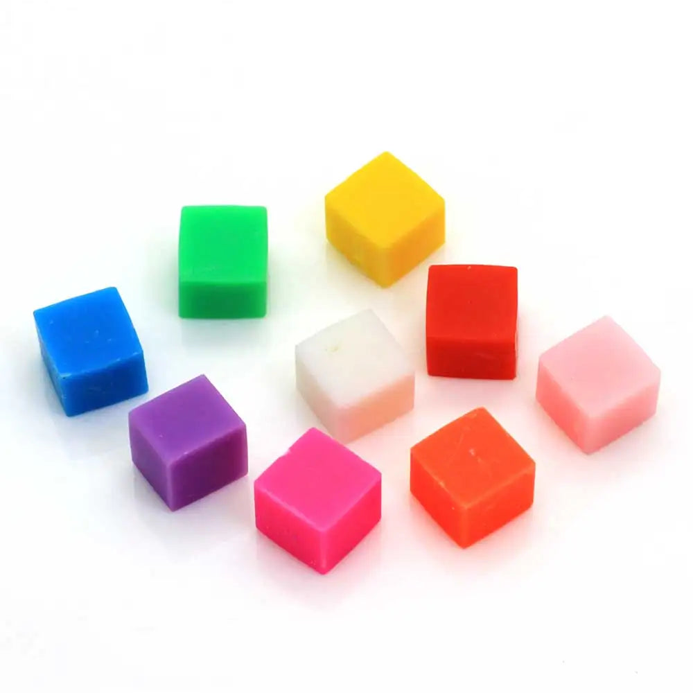 Manufacture Loose 3D Square Sweet Candy Beads 8mm 500g/bag Kawaii Mini for Kids DIY Slime Stuffing Beads