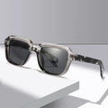 2025 Fashion TAC Acetate Men Sunglasses Custom Logo Vintage TR90 Narrow Frame Classic Polarized UV400 Sunglasses