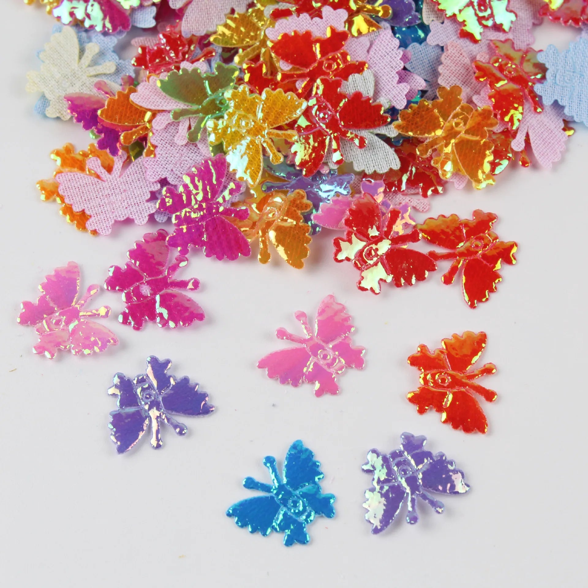 Ychon Butterfly Shape Plastic Confetti Decorations for Christmas Wedding Mother's Day Graduation Parties