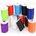 1mm Black 100% Coated  Waxed Polyester Thread Cord String Strap for Jewelry Making Bags and Garments Rope
